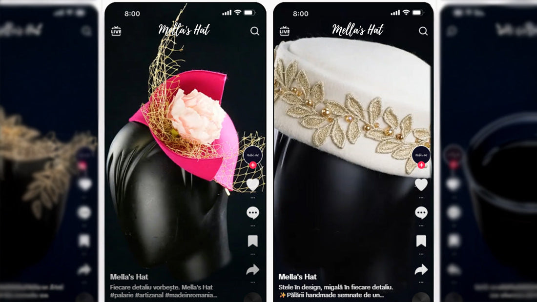 Ne vedem pe TikTok! Fiecare pălărie are propria poveste, chiar și în 15 secunde